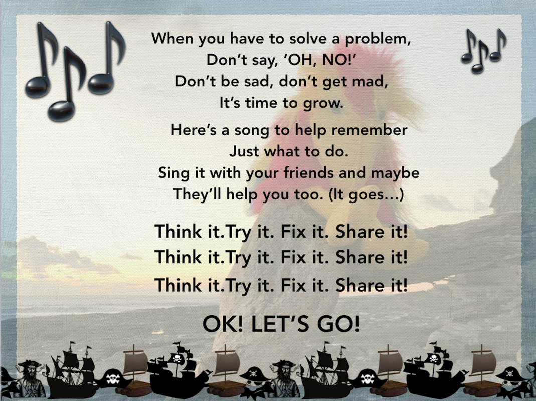 second step the problem solving song